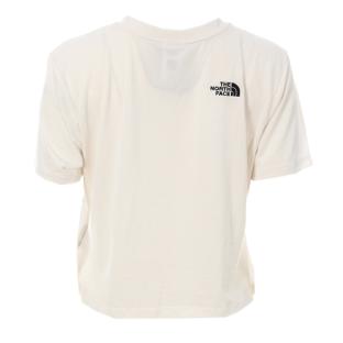 T-Shirt Beige Femme The North Face Foundation vue 2