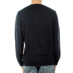 Pull Noir Homme Tommy Hilfiger Badge DM0DM16214 vue 2