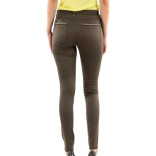 Pantalon Slim Kaki enduit Femme Morgan Palona vue 2