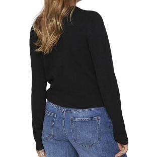 Pull Col V Noir Femme Vila 69 vue 2