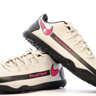 Chaussures de Foot Blanc/Rose Junior Nike Phantom GT Club TF vue 7