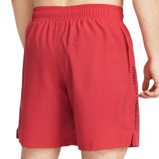 Short Rouge Homme Under Armour Wdmk vue 2