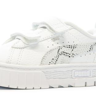 Baskets Blanches Fille PUMA Mayze Snake vue 7