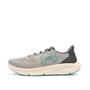 Chaussures de Running Grise/Turquoise Femme Under Armour Charged Pursuit pas cher