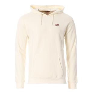 Sweat à Capuche Écru Homme Lee Cooper Odalo pas cher