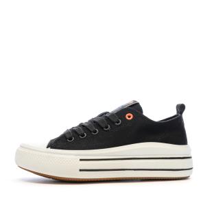 Baskets Basses Noires Femme Refresh Lona pas cher