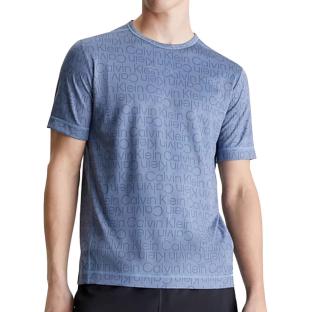 T-shirt Bleu Homme Calvin Klein Jeans 00GMS4K191 pas cher