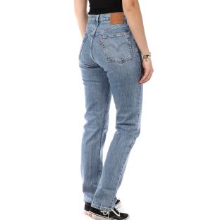 Jean Bleu foncé Femme Levi's 501 vue 2