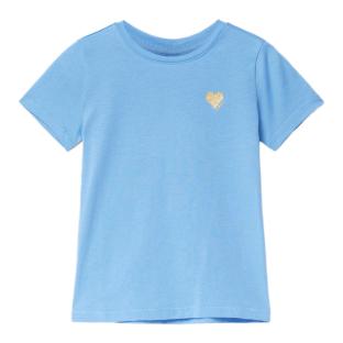 T-shirt Bleu Fille Kids Only Kita pas cher