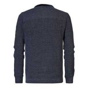 Pull Zippé Marine Homme Petrol Industries Knitwear Collar vue 2