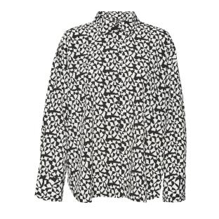 Chemisier Noir/Blanc Femme Vero Moda Meva Oya pas cher