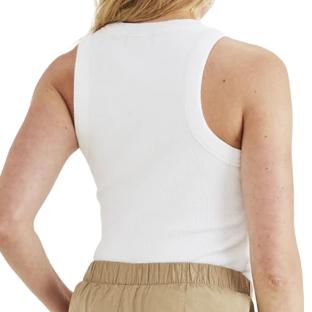 Débardeur Blanc Femme Dockers Rib Knit Tank vue 2