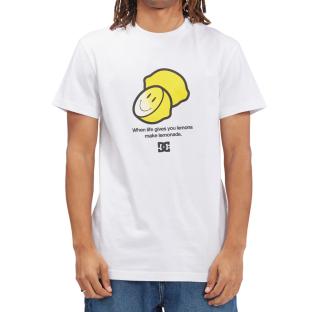 T-shirt Blanc Homme DC Shoes Sour Times pas cher