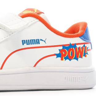 Baskets Blanche/Bleu/Rouge Garçon Puma Iinf Smash Comics vue 7