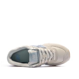 Baskets Blanches Femme New Balance 574 vue 4