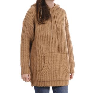 Pull Beige à capuche Femme Noisy May Robbie pas cher