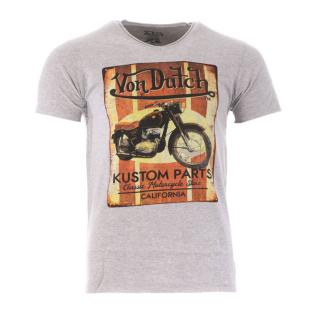 T-shirt Gris Clair Homme Von Dutch Parts pas cher