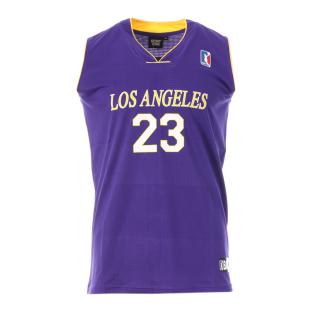 Los Angeles Maillot de Basket Violet/Jaune Homme Sport Zone pas cher