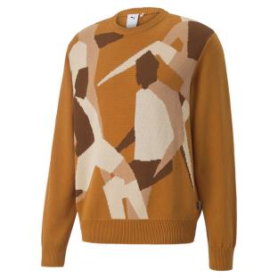Pull Orange Homme Puma Players Lounge pas cher