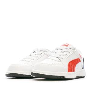 Baskets Bleu/Blanc/Rouge Garçon Puma Inf Reb vue 6