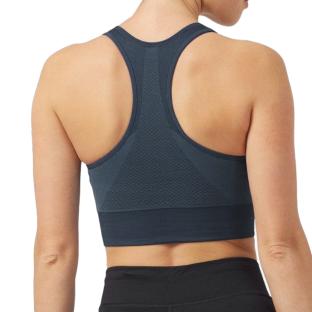 Brassière Bleu Femme Odlo Seamless vue 2