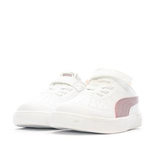 Baskets Mauve/Blanche Fille Puma Rickie vue 6