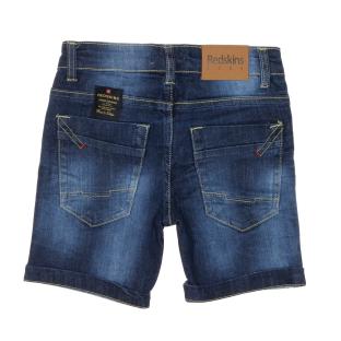 Short Bleu brut Enfant Redskins BB vue 2