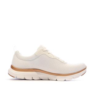 Chaussures de Sport Blanc/Rose Femme Skechers Flex Appeal vue 2