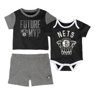 Ensemble 3 pièces Noir Garçon Bébé NBA Brooklyn Nets pas cher