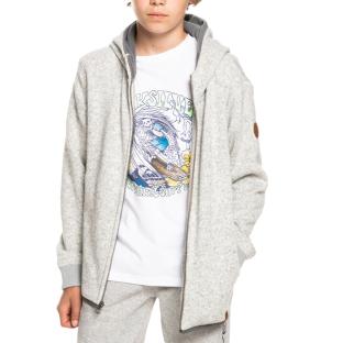 Sweat à capuche Gris Garçon Quiksilver Kellerzipy pas cher