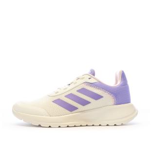 Baskets Blanc/Violet Fille Adidas Tensaur Run 2.0 K pas cher