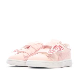 Baskets Rose Fille Puma Smash Butterfly 01 vue 6