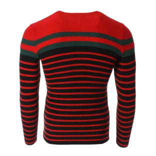 Pull Rouge Homme Paname Brothers 2578 vue 2