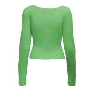 Pull en Maille douce Vert Femme Only Piumo vue 2