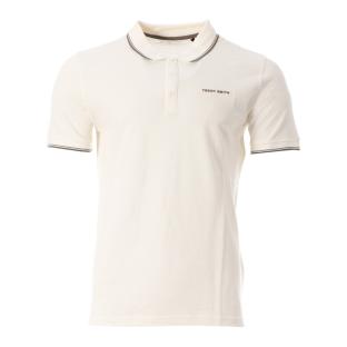 Polo Blanc Homme Teddy Smith Pasian 2 pas cher