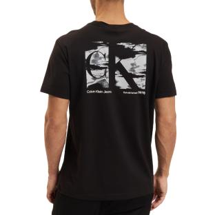 T-shirt Noir Homme Calvin Klein Jeans Big Box vue 2