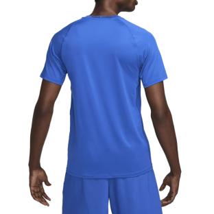 T-shirt Bleu Technique Homme Nike Slim vue 2