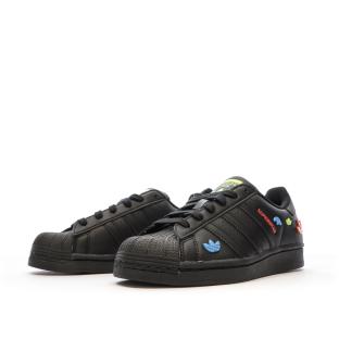 Baskets Noir Femme Adidas Superstar r J vue 6