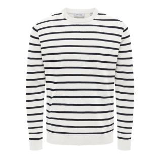 Pull Écru/Marine Homme Only & Sons 12Solid pas cher