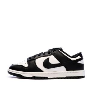 Baskets Blanches/Noires Homme Nike Dunk Low Retro pas cher