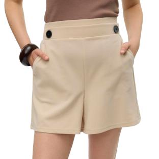 Short Beige Femme Vero Moda Liva pas cher