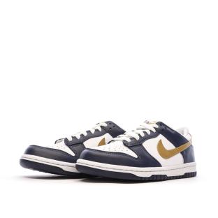 Baskets Bleu/Marron Junior Nike Dunk Low vue 6