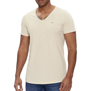 T-shirt Écru Homme Tommy Hilfiger Xslim Jaspe pas cher