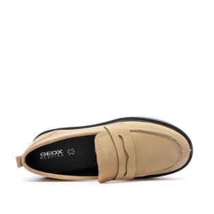 Mocassins Beige/Noir Femme Geox Spherica vue 4