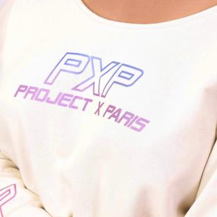 Sweat Écru Femme Project X Paris F212101 vue 3