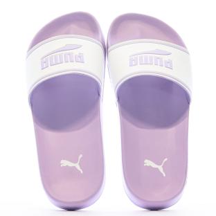 Claquettes Violettes/Blanches Femme Puma Leadcat 2.0 Elevate vue 3