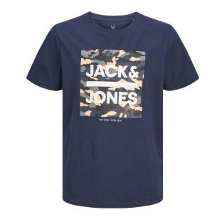 T-shirt Marine Garçon JACK & JONES 12264215 pas cher
