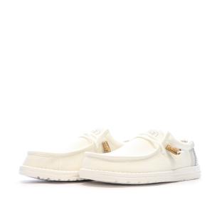 Chaussures Blanc Homme Hey Dude Wally Break Stitch vue 6