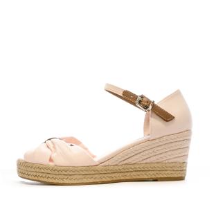 Sandale Rose Femme Tommy Hilfiger Wedge pas cher