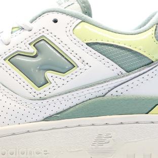 Baskets Blanches/Verte Femme New Balance 550 vue 7